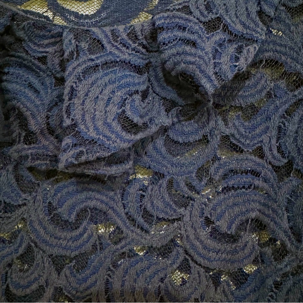 Anthropologie Postmark | Sessile Harvest Lace Top Ruffle Blue Size XS - Picture 7 of 7